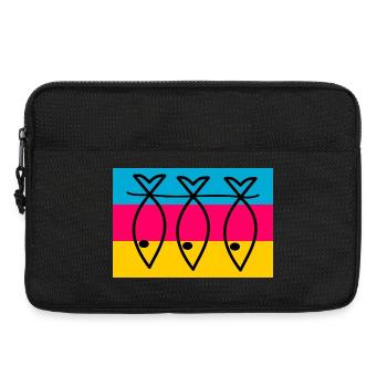 SARDINE. FISH. APRIL FOOL. EASTER. SEA - Laptop bag 13" - black - Front