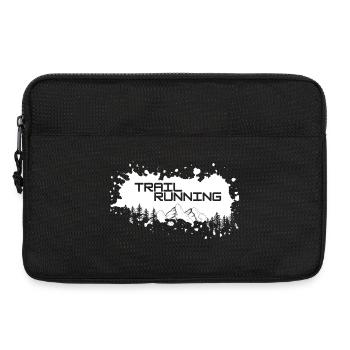 Trail running, montagnes et forêt de touches blanches de couleurs - Sacoche pour ordinateur portable 13 pouces - noir - Devant