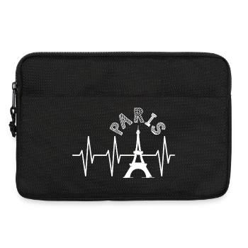 pulse paris france heartbeat icon icon logo - Laptop bag 13" - black - Front