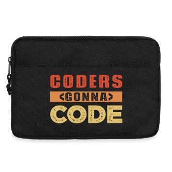 Entwickler Spruch - Laptoptasche 13" - Schwarz - Vorne