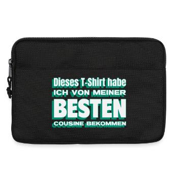 Gift from my best cousin - Laptop bag 13" - black - Front