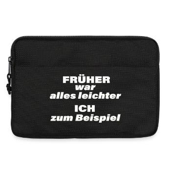EVERYTHING USED TO BE EASIER - Laptop bag 13" - black - Front