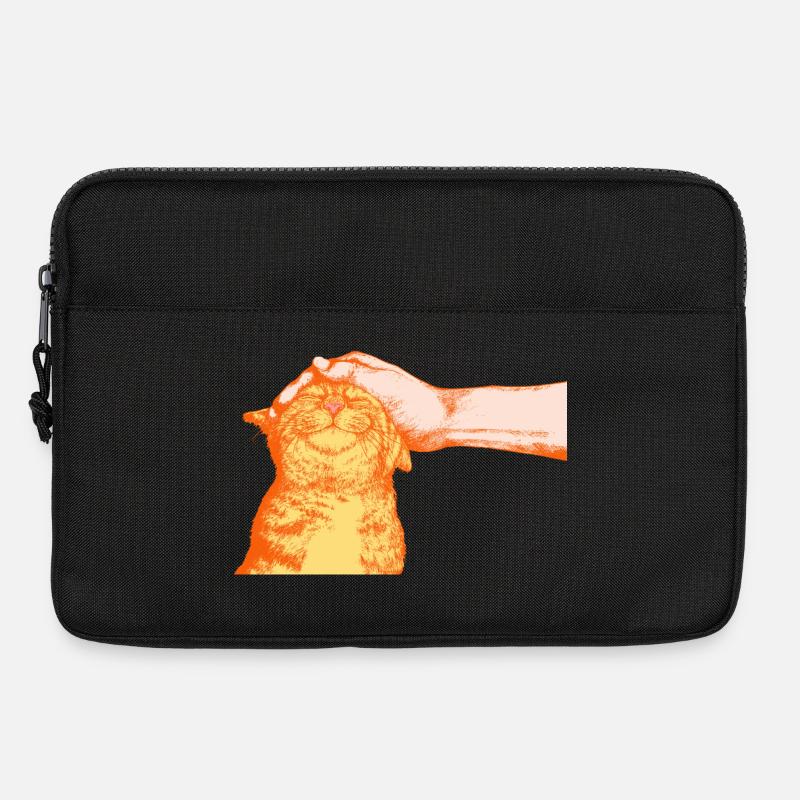 DIE GLÜCKLICHE KATZE - Laptoptasche 13" - Schwarz