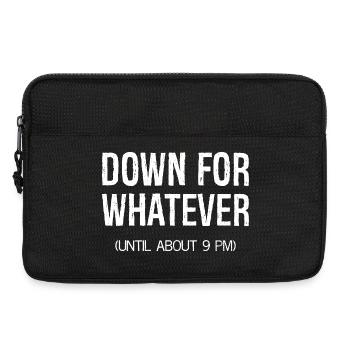 down for whatever - Laptop bag 13" - black - Front