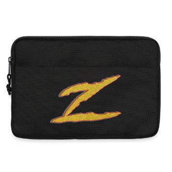 Lettre Z dorée - Sacoche pour ordinateur portable 13 pouces - noir - Devant