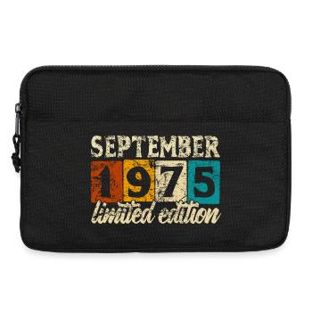 Édition limitée Septembre 1975 Cadeau d’anniversaire - Sacoche pour ordinateur portable 13 pouces - noir - Devant