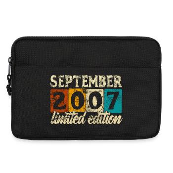 Limited Edition September 2007 Geburtstag Geschenk - Laptoptasche 13" - Schwarz - Vorne