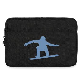 Snowboarder Silhouette Winter Sport Schnee - Laptoptasche 13" - Schwarz - Vorne