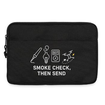 Contrôle de la fumée avant le départ Motif - Sacoche pour ordinateur portable 13 pouces - noir - Devant