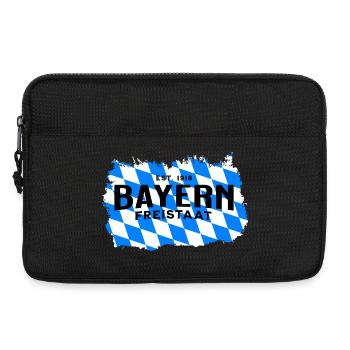 État libre de Bavière – Conception du drapeau en diamant - Sacoche pour ordinateur portable 13 pouces - noir - Devant