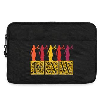 Justitia Anwalt Anwältin Gesetz Vintage Retro - Laptoptasche 13" - Schwarz - Vorne