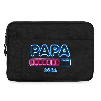 Dad-to-be 2026 Gift Baby Announcement - Laptop bag 13" - black - Front