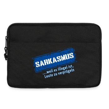 Sarcasme–... Parce que c’est illégal (Fun) - Sacoche pour ordinateur portable 13 pouces - noir - Devant