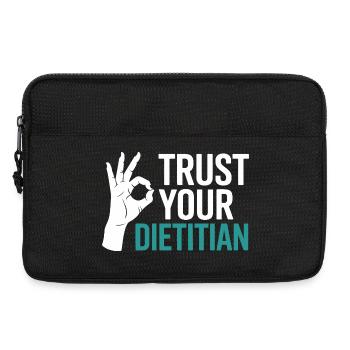 Registrierter Ernährungsberater mit Zertifizierung als Ernährungsberater (Registered Dietitian Certified Counselor) - Laptoptasche 13" - Schwarz - Vorne