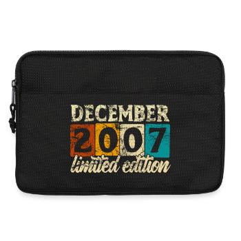 Limited Edition December 2007 Geburtstag Geschenk - Laptoptasche 13" - Schwarz - Vorne