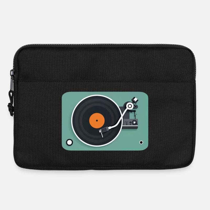 PLATTENSPIELER – Ton & Bild - Laptoptasche 13" - Schwarz