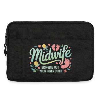 Sage-femme Enfant Intérieur Bloom - Sacoche pour ordinateur portable 13 pouces - noir - Devant