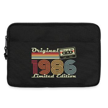 Original 1986 Jahrgang Vintage Geburtstag Retro - Laptoptasche 13" - Schwarz - Vorne