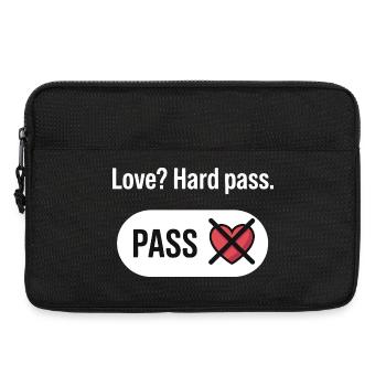 Amour anti-Valentin ? Pas du tout : design drôle - Sacoche pour ordinateur portable 13 pouces - noir - Devant