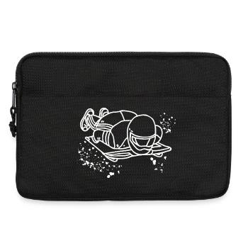 Bobsleigh Squelette Luge d’Hiver - Sacoche pour ordinateur portable 13 pouces - noir - Devant