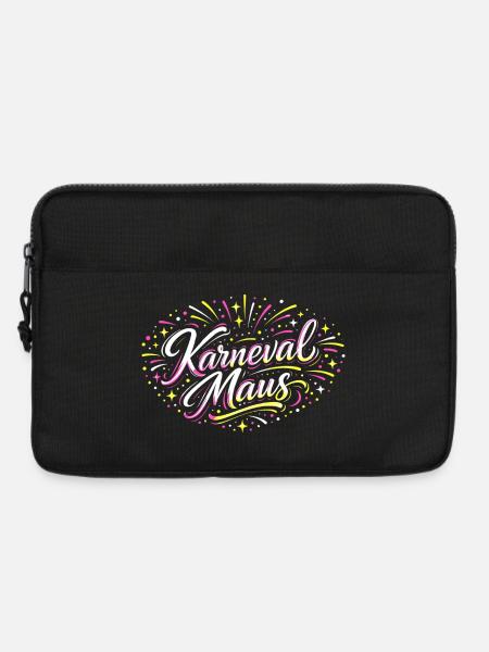 Kölner Karnevalsmaus Alaaf Lustig Fasching Geschen - Laptoptasche 13" - Schwarz
