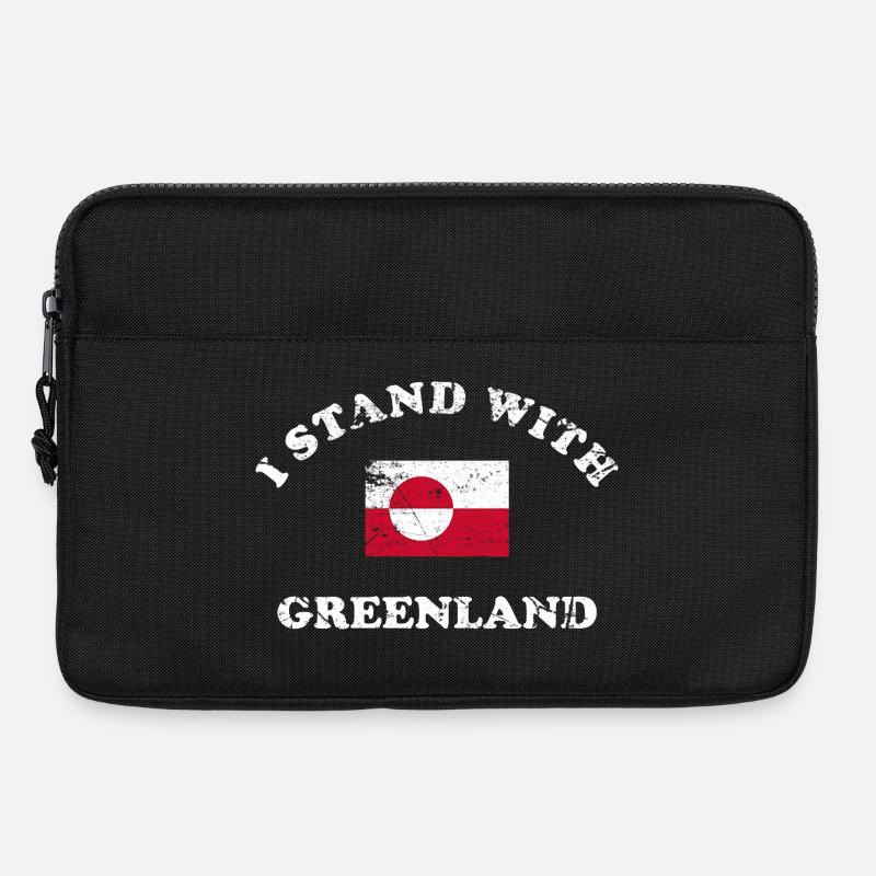 Ich stehe zu Grönland - Laptoptasche 13" - Schwarz