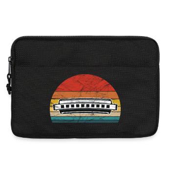 Harmonica Retro Vintage - Laptop bag 13" - black - Front