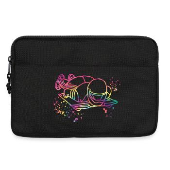 Skeleton Bobsleigh Winter Sports Sled - Laptop bag 13" - black - Front