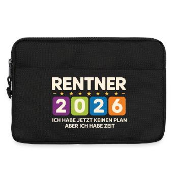 Pensioners 2026: No plan, but time - Laptop bag 13" - black - Front