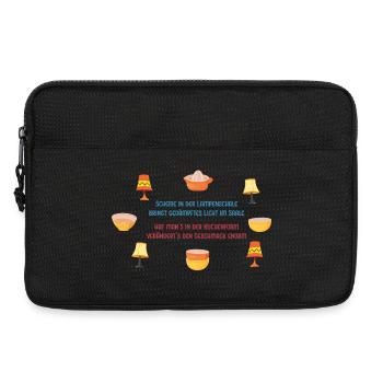 Scheiße in der Kuchenform... - Laptoptasche 13" - Schwarz - Vorne