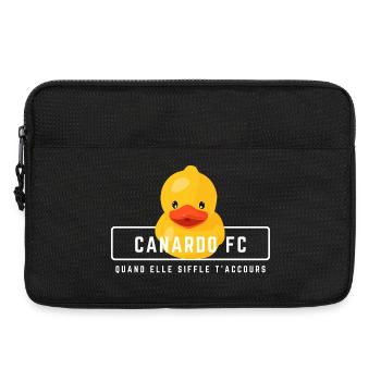 Humour couple amoureux canardo FC homme - Sacoche pour ordinateur portable 13 pouces - noir - Devant