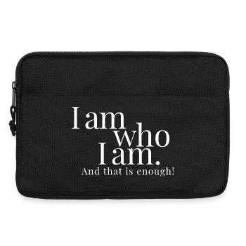 I am who I am. And that is enough. Bashar! - Laptop bag 13" - black - Front