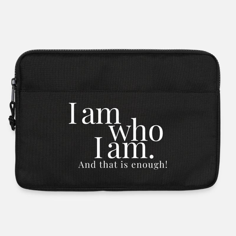I am who I am. And that is enough. Bashar! - Laptoptasche 13" - Schwarz