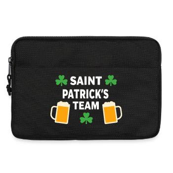 Équipe Saint-Patrick Festif - Sacoche pour ordinateur portable 13 pouces - noir - Devant
