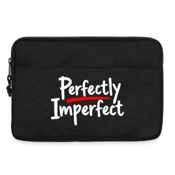 Perfectly Imperfect Statement for Self-Love - Laptop bag 13" - black - Front