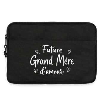 Future grand mère d amour - Sacoche pour ordinateur portable 13 pouces - noir - Devant