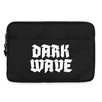Conception du logo typographique Dark Wave - Sacoche pour ordinateur portable 13 pouces - noir - Devant