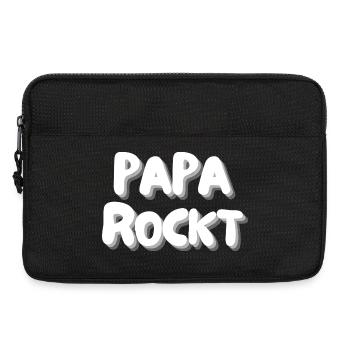 Daddy Rocks - Laptop bag 13" - black - Front