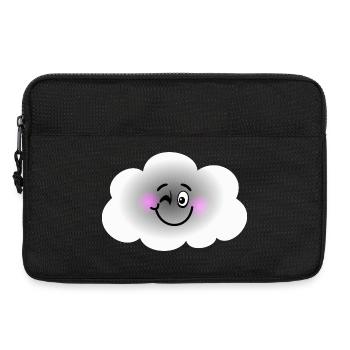 Happy Cloud - Laptop bag 13" - black - Front