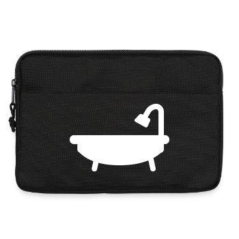 Badewanne - Laptoptasche 13" - Schwarz - Vorne