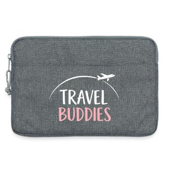Compagnons de voyage - Sacoche pour ordinateur portable 13 pouces - gris chiné - Devant