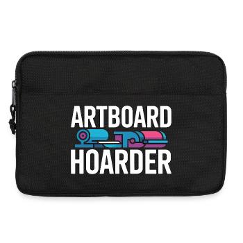 Print Designer Artboard Hoarder Creative Designer - Laptoptasche 13" - Schwarz - Vorne