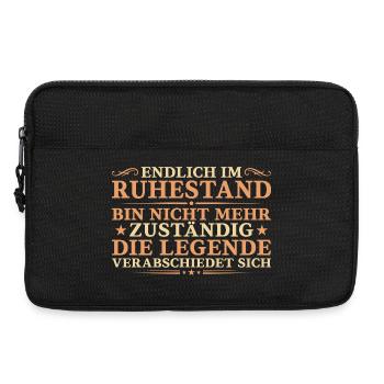 Endlich im Ruhestand - Legende verabschiedet sich - Laptoptasche 13" - Schwarz - Vorne