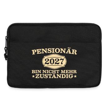 Pensionär 2027 Nicht mehr zuständig - Abschied - Laptoptasche 13" - Schwarz - Vorne
