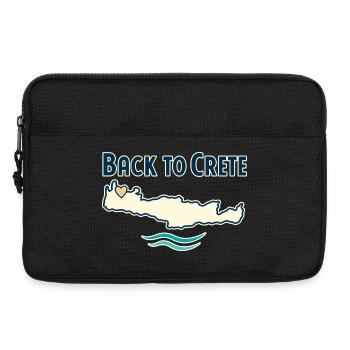 Back to Crete Greece Vacation Memory for Island Tr - Laptoptasche 13" - Schwarz - Vorne