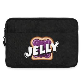 Look Partner Beurre de Cacahuète & Confiture Design - Sacoche pour ordinateur portable 13 pouces - noir - Devant