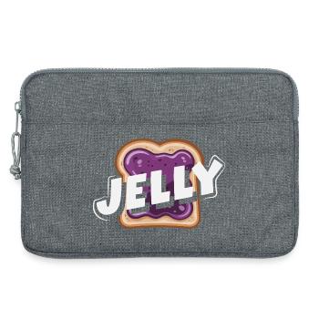 Look Partner Beurre de Cacahuète & Confiture Design - Sacoche pour ordinateur portable 13 pouces - gris chiné - Devant