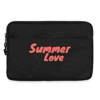 Summer Love Script Heart Positive Summer Energy - Laptop bag 13" - black - Front