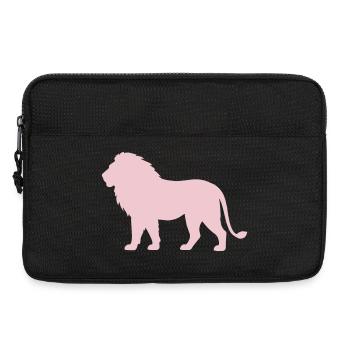 Pastell LöwenSilhouette - Laptoptasche 13" - Schwarz - Vorne