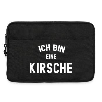 ICH BIN EINE KIRSCHE Kostüm Cherries rote Kirsche - Laptoptasche 13" - Schwarz - Vorne